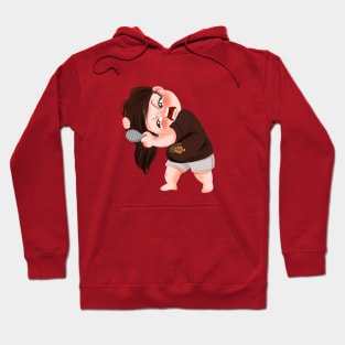 Hair brushing girl Hoodie